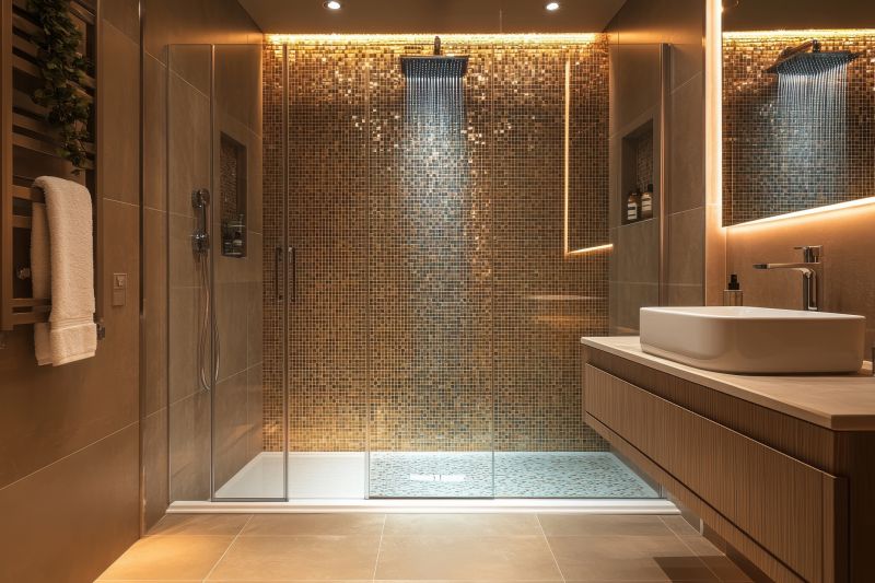 Stylish Tiled Shower Enclosure